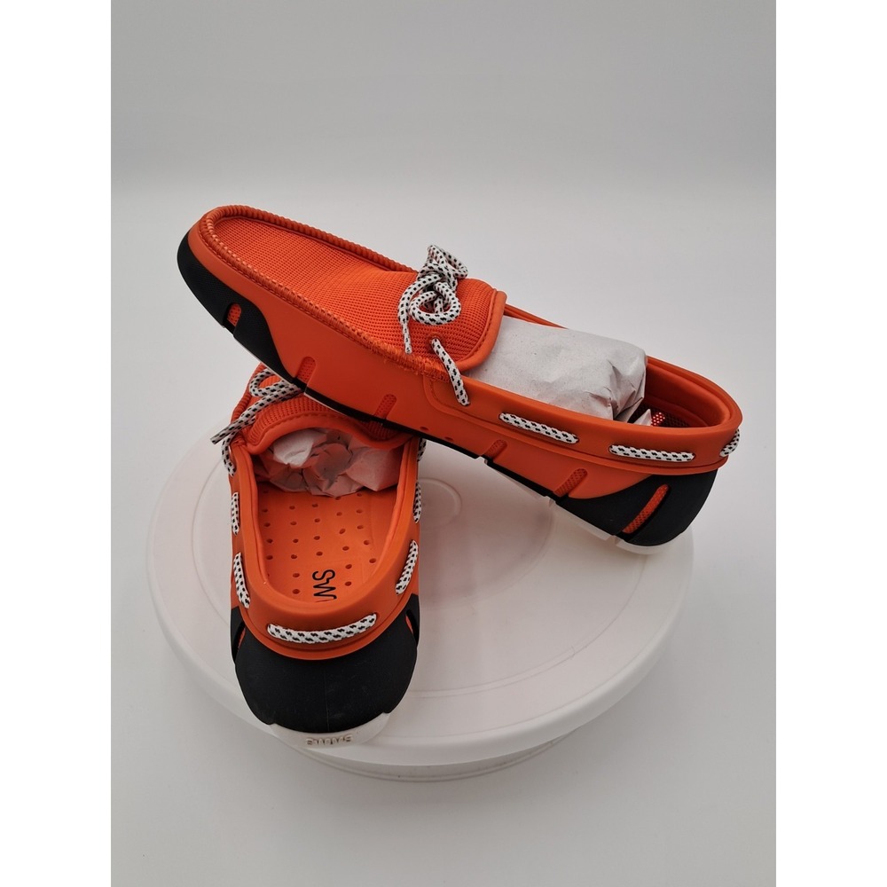 Mens Swims Braided Loafers In Orange-size 7-NIB